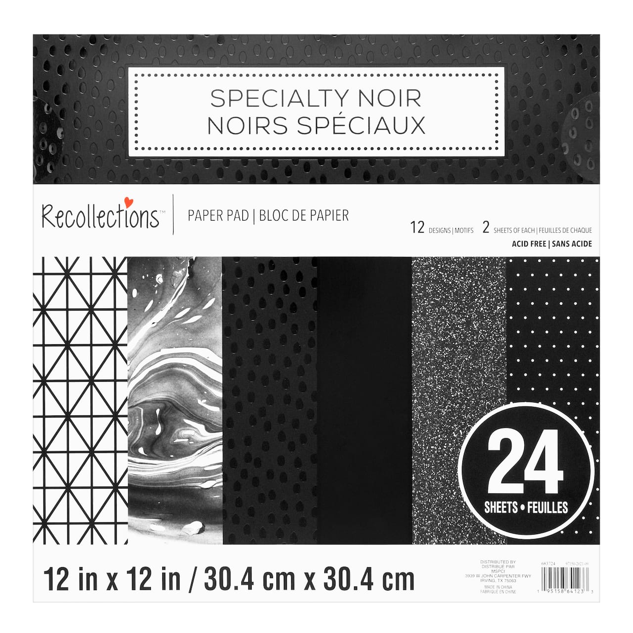 6 Pack: Specialty Black Paper Pad by Recollections™